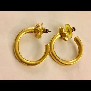 Vintage gold hoop earrings